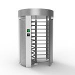 High Speed Full Height Turnstile Servo Motor Access Control Round Shape for sale