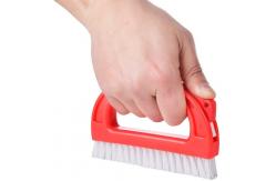 China 2.1in Red Joint Tile Scrub Brush ‎3.5inch Flat Shape Grout Cleaning supplier