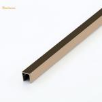 Rose Polished Finished Stainless Steel Tile Trim Metal U Profiles for sale
