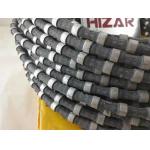 OEM Rubber Connection 11.5mm  Diamond Wire Saws 40pcs/M Bead Quarry Concrete Rope Saw for sale