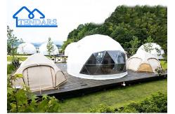 China Eco-Friendly Comfortable Customized Amenities Glamping Hotel Geodesic Dome Tent supplier
