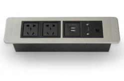 China Aluminum Panel Rack Mount Power Strip Power Supply With Power Overload Protection supplier