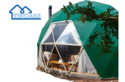 China Eco-Friendly Comfortable Customized Amenities Glamping Hotel Geodesic Dome Tent supplier