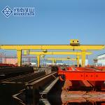 Pendant Control Single Girder Gantry Crane 20m / Min Traveling Speed Box Type for sale