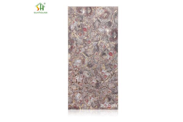 Lightweight Marble Effect Wall Panel 1220x2440mm Acrylic Waterproof Panels