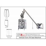 Quad Seal Bagger Automatic Filling And Packing Machine For Cocoa, Icing Sugar Powder for sale