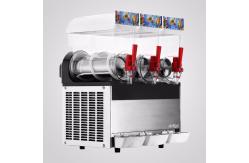 China 15L Three Tank Ice Slush Machine Stainless Steel Body Margarita and Slush Maker supplier
