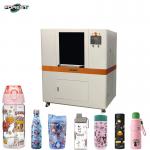 Unleash Creativity: Full-Color Rotary Printing on Glass Bottles Made Effortless with UV Printer featuring 3 G5i Heads for sale