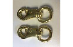 China Swivel Eye Brass Snap Hook Round Eye Bolt Snap Hook Tie Snap Hook supplier