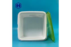 China Custom Square 195mm 113OZ Cookie Biscuit IML Container supplier