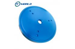 China Round Aluminum Parts; Blue Oxidation; CNC Manchining;  Sand Blasting supplier