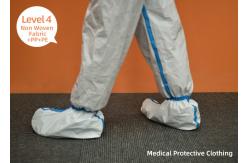 China PE PP Non - Woven Fabric Protective Gowns Isolation Level 4 Disposable supplier