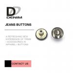 Engraved Logo Metal Clothing Buttons Brushed Finished Good Wear Resistance for sale