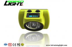 China Underground Coal Miner Hard Hat Light 18000lux Coal Low Power Indication Led Screen supplier