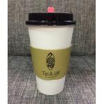 Hot Paper Cup Sleeve Coffee With Logo Flexo Offset Printing Various Colors for sale