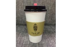 China Eco Friendly Paper Cup Sleeve with Button supplier