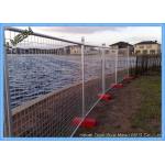 Hot Dipped Galvanized Temporary Mesh Fencing , Heavy Duty Portable Fence Panels