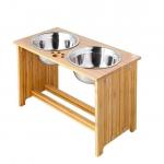 Wooden Dog Feeding Station Interactive Swallowing Easily for sale