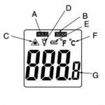 Custom Lcd 7 Segment Display Infrared thermometer Lcd Screen for Medical Device