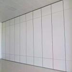 Collapsing Fabric Leather Sliding Folding Partition Walls For Conference Center for sale