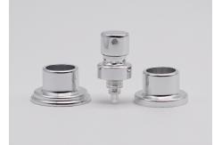 China 13mm 15mm Cosmetic Crimp Perfume Bottle Spray Pump Shiny Silver With Step Collar supplier