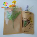 Brown Kraft Paper Bag Packaging Filter Coffee Powder Bags Matt Surface With Window for sale