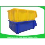 Shelf Wall Mounted Industrial Plastic Storage Boxes , Heavy Duty Plastic Stackable Bins