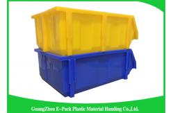 China Shelf Wall Mounted Industrial Plastic Storage Boxes , Heavy Duty Plastic Stackable Bins supplier