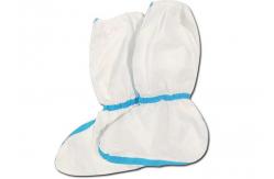 China Disposable Medical Protective Shoe Cover Non Woven Elastic Drawstring Foot Cover supplier