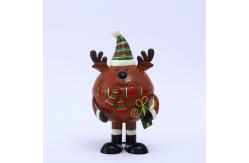 China Elk Metal Christmas Decoration Figurines Rustproof Customized supplier