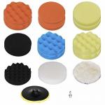 M10 Drill Adapter Polishing Buffing Pad Auto Car Drill Polisher Buffer Sponge Pads Set for sale