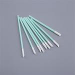 High Absorbency Cleanroom Foam Swabs , Lint Free Cleaning Swabs Flexible Beveled Head for sale