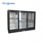 Digital Thermostat Backbar Cooler 756mm Height With 3 Sliding Door Fridge Save Space for sale