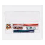 U Shaped Wire Cable Box Breadboard And Wire Kit 140 Pcs / Set Breadboard Jumper Kit for sale