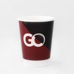 Biodegradable Double Wall Paper Cup 8oz 300ml Compostable Cups For Hot Drinks for sale