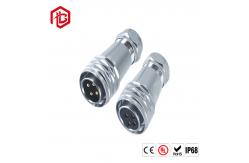 China M12 Industrial Metal Waterproof Connector With 2-8Pin Straight Head Aviation Plug supplier
