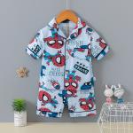 Air Conditioning Pj Button Up Set Summer Comfort Cartoon Character Pajamas for sale