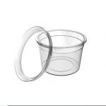 7oz Disposable PP Plastic Clear Frozen Dessert Cup With Lid for sale