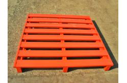 China Powder Coated Galvanized Packaging Steel Pallet With Heavy Loading Support supplier