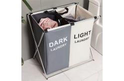 China Waterproof Breathable Collapsible Laundry Hamper With Velcro Straps Space Saving supplier