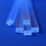 High Temperature Resistance Fused Quartz Tube Square Transparent for sale
