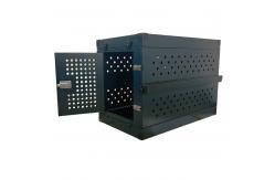 China Black Heavy Duty Strong Anxiety Aluminium Collapsible Dog Kennel supplier