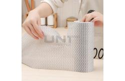 China Perforated Wavy Pattern Spunlace Non Woven Fabric For Kitchen Rag Rolls supplier