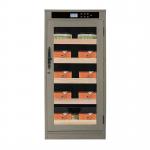 Gray Wood Finish Cigar Cooler Humidifier with Precise Climate Control and Touch Screen for sale