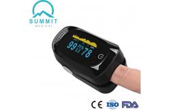 China Full Black OLED FDA Medical Fingertip Pulse Oximeter For Wellness Use supplier