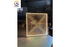 China Sound Absorption Aluminium False Ceiling 0.6mm - 1.2mm Aluminum Building Panels supplier
