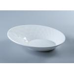 SGS 6 Inch Unique Design Porcelain Angled Serving Bowl for sale