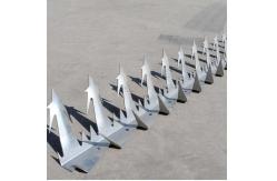 China Hot Dipped Galvanized Single Razor Fence Security Spikes 1.25m Length supplier