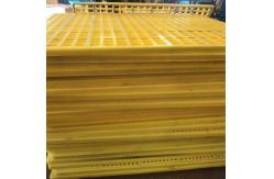 China Square Polyurethane Rubber Tension Screen With Hooks For Mine And Quarry supplier