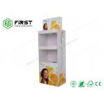 Customized Printing Advertising Cardboard Display Stand , Foldable POP Cardboard Display Shelf